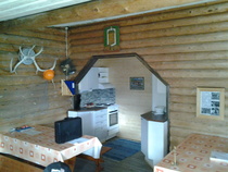 Takkahuoneessa mahdolista nyt keitellä ja paistaa oikeassa keittiössä. 